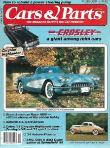 CARS & PARTS 1988 OCT - '48 CHRYSLER, CROSLEY '49/'51 SPORT, '34 AUBURN PHAETON